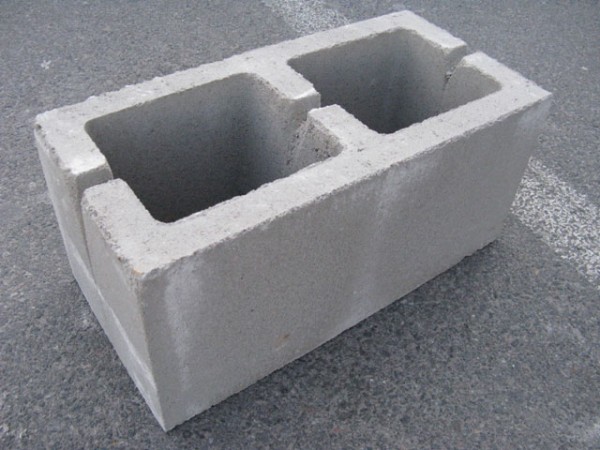 Пескоцементный блок СКМ-1,13/10, 2-х пустотный, стеновой (390х190х190)